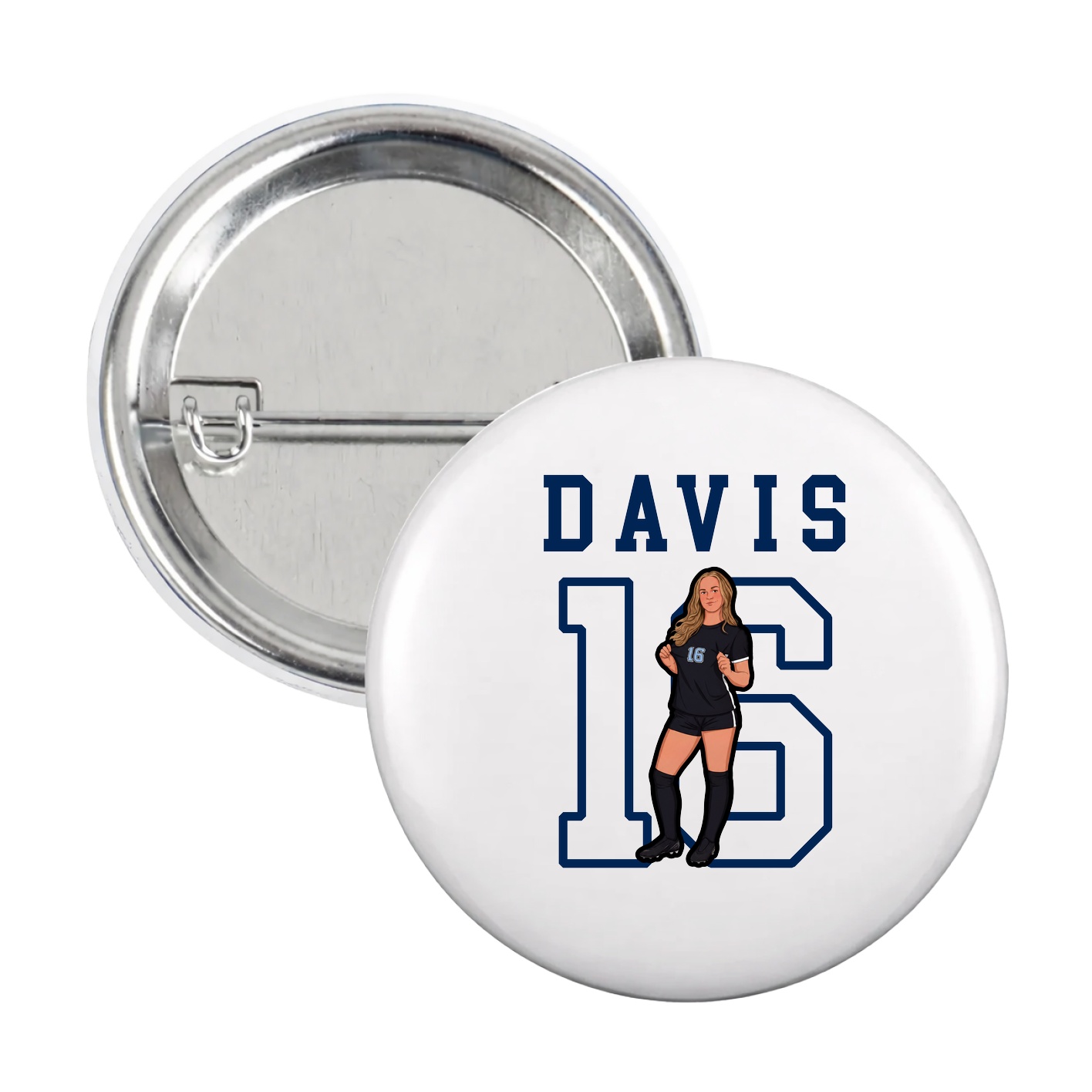 Game Day Button — Shirsey in White