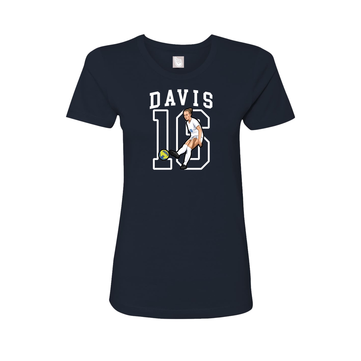 Fitted Women's Tee — Shirsey in Navy