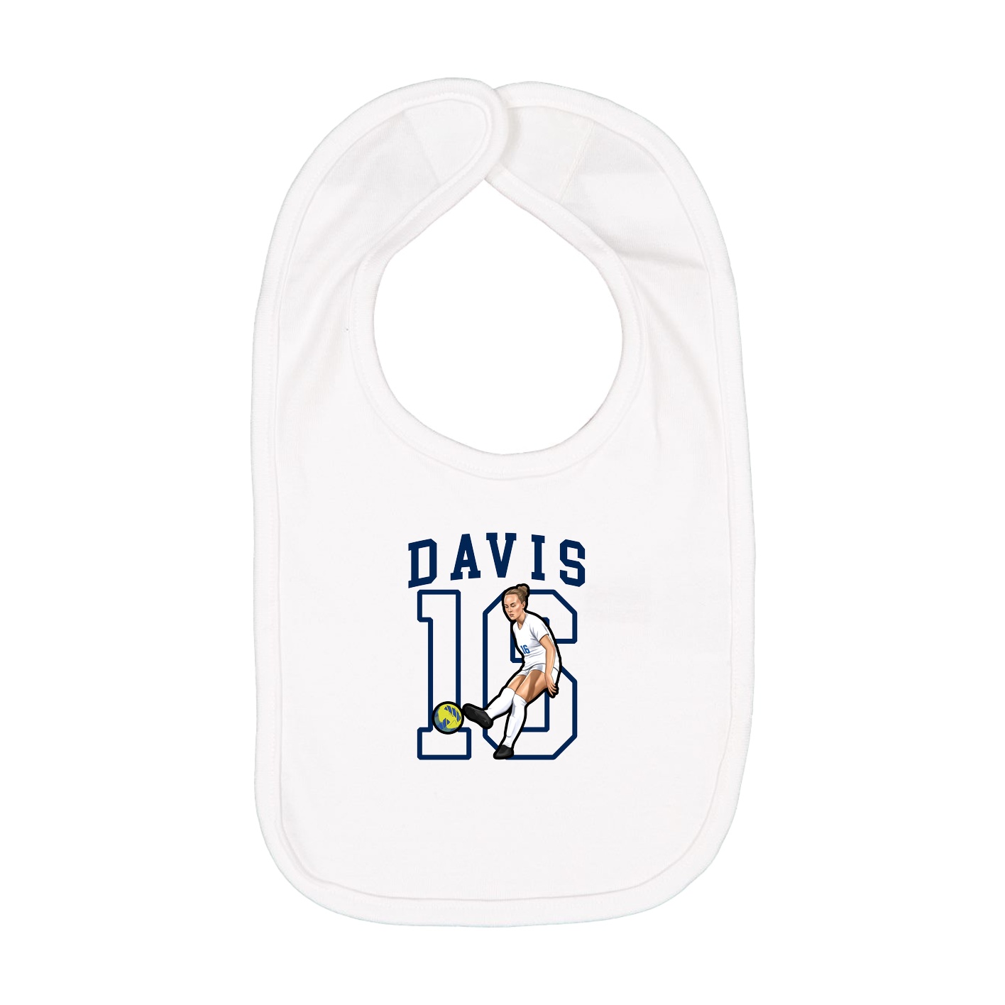 Infant Bib — Shirsey in White