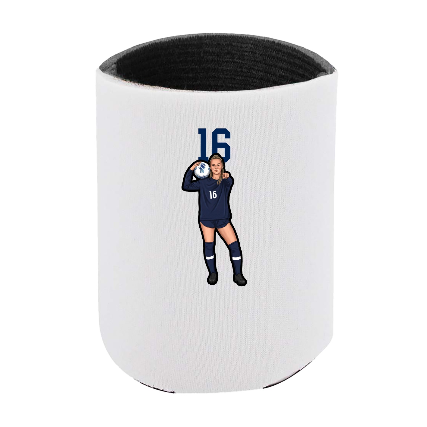 Can Holder — Number Top in White