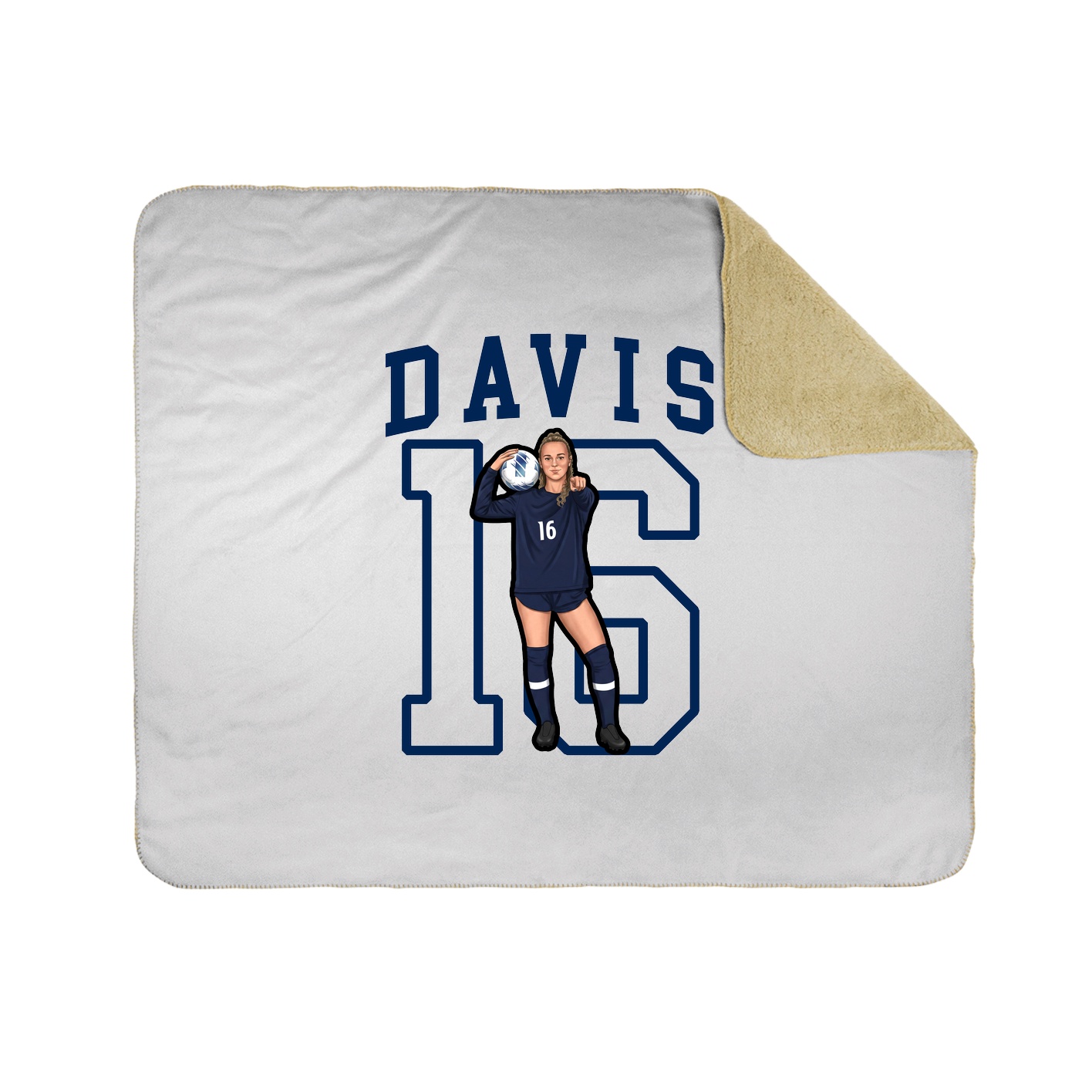 Throw Blanket — Shirsey in White