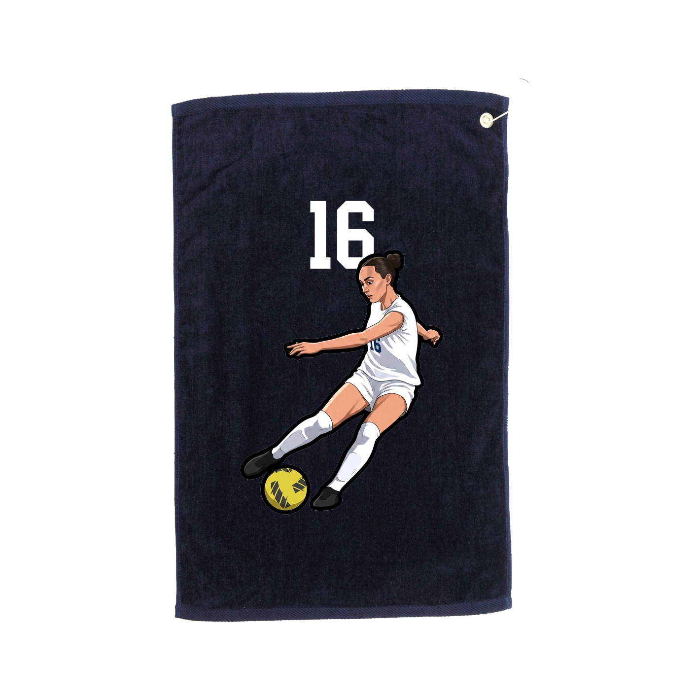Golf Towel — Number Top in Navy