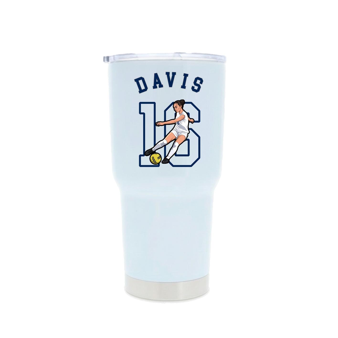 30oz Stainless Steel Tumbler — Shirsey Arch in White