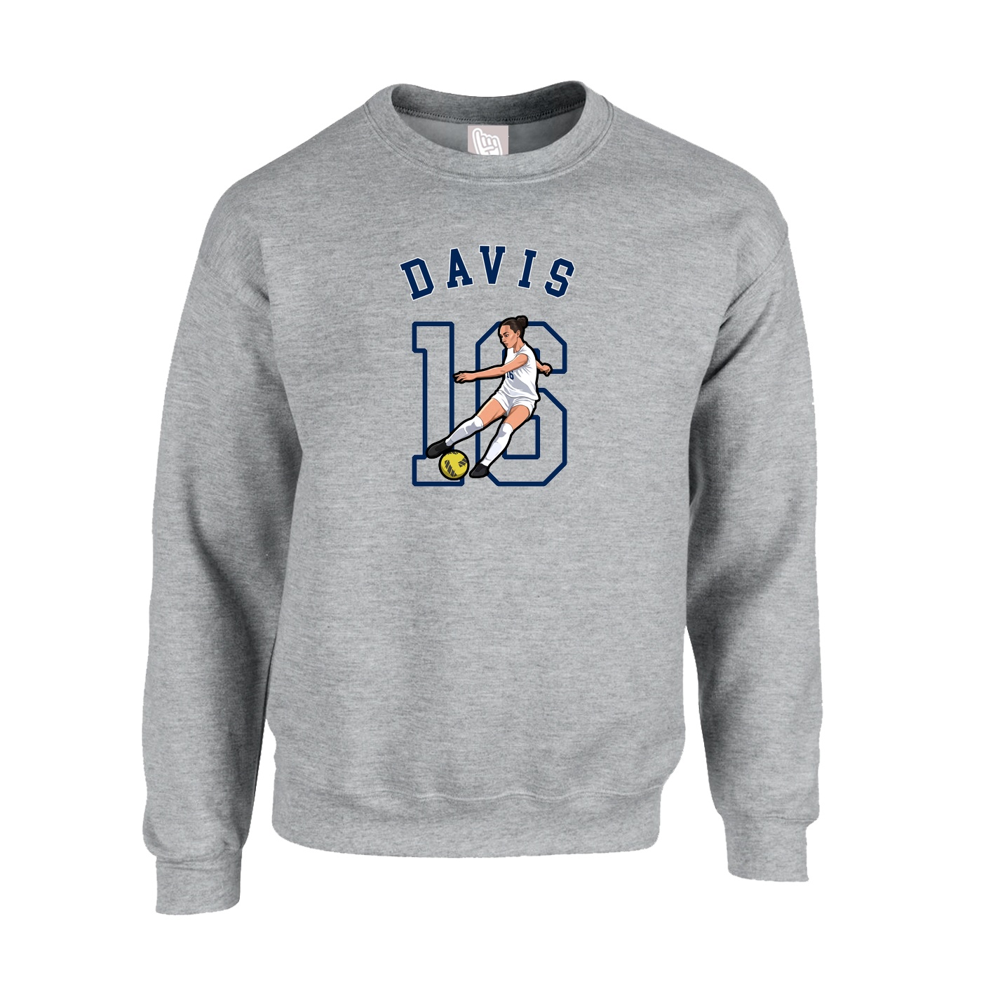 Fleece Crew — Shirsey Arch in Grey