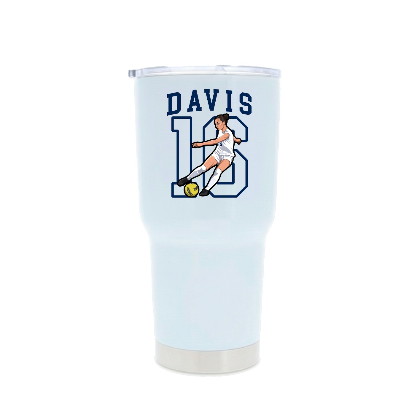30oz Stainless Steel Tumbler — Shirsey in White