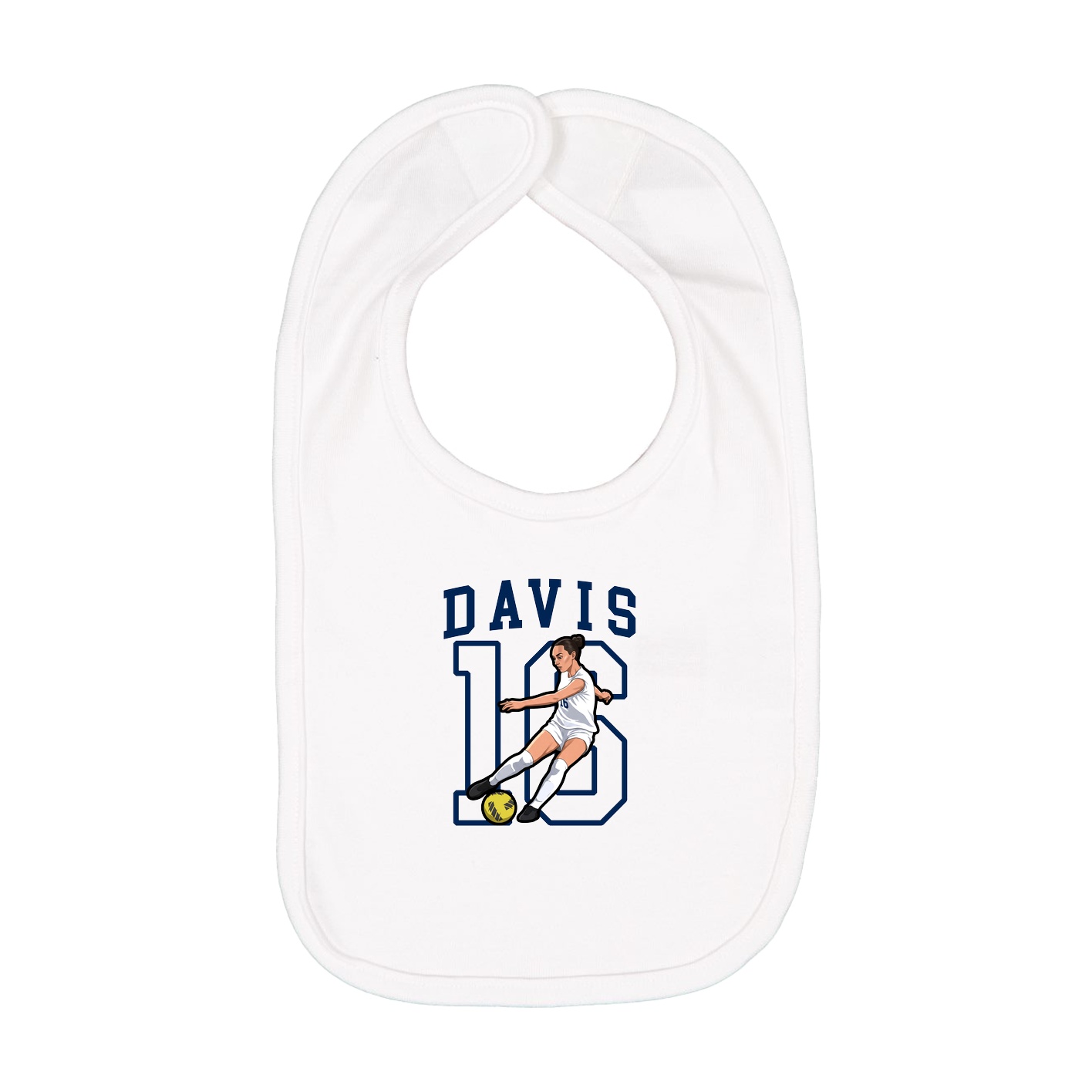 Infant Bib — Shirsey in White