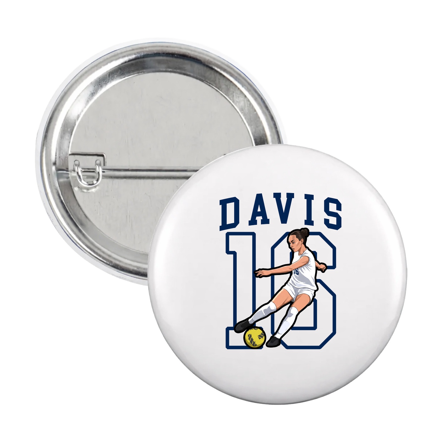 Game Day Button — Shirsey in White