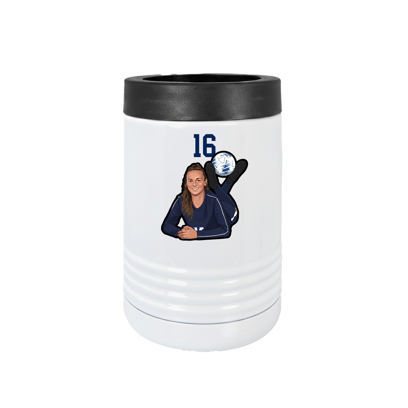 Beverage Holder — Number Top in White