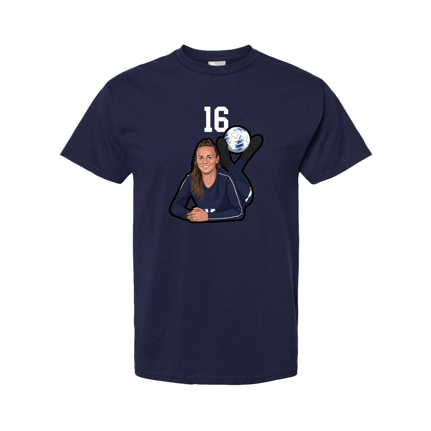 Tee — Number Top in Navy