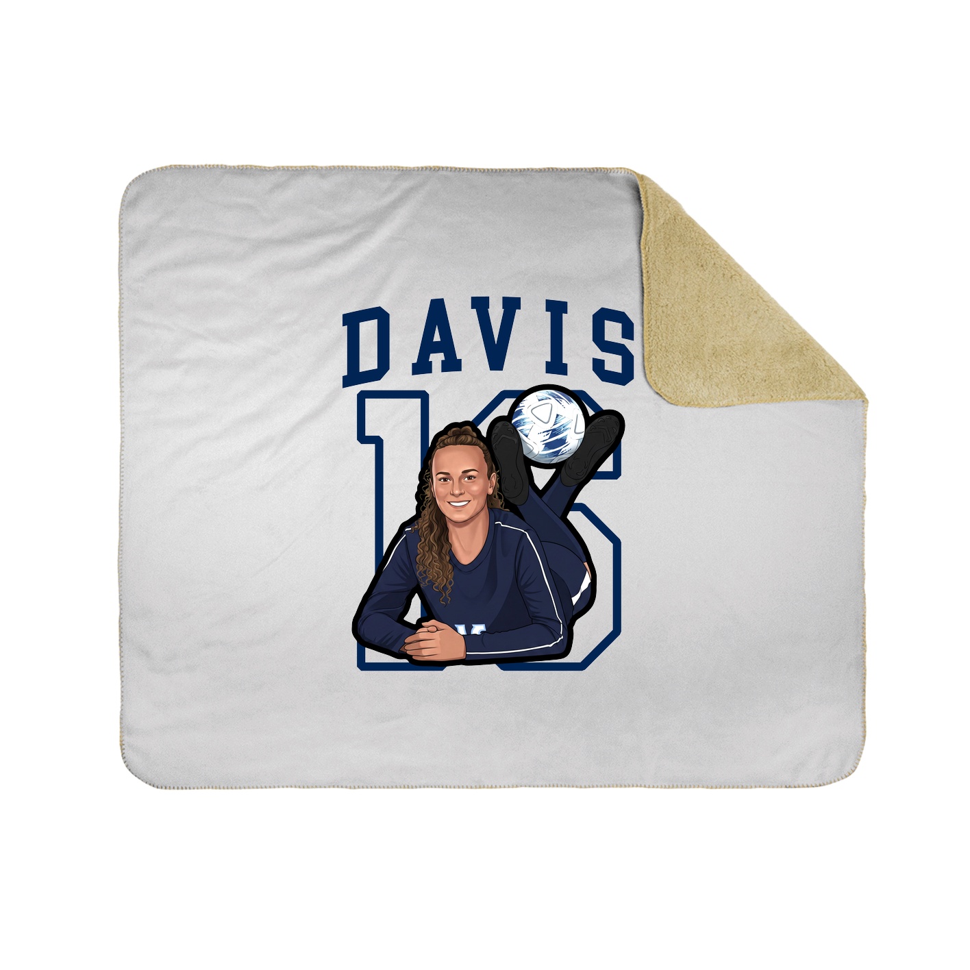 Throw Blanket — Shirsey in White