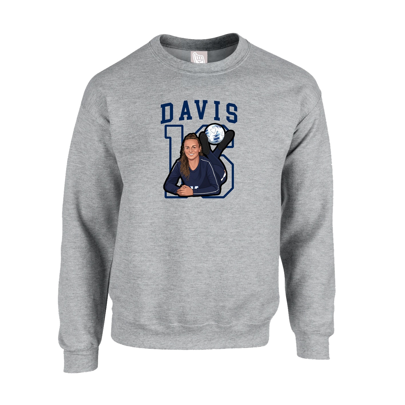 Fleece Crew — Shirsey in Grey