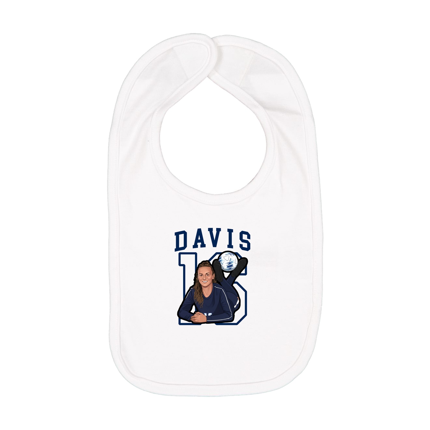 Infant Bib — Shirsey in White