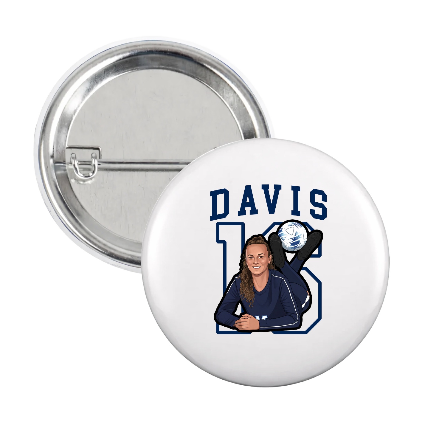 Game Day Button — Shirsey in White