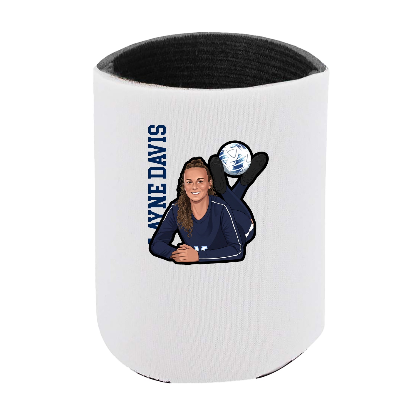 Can Holder — Name Vertical in White