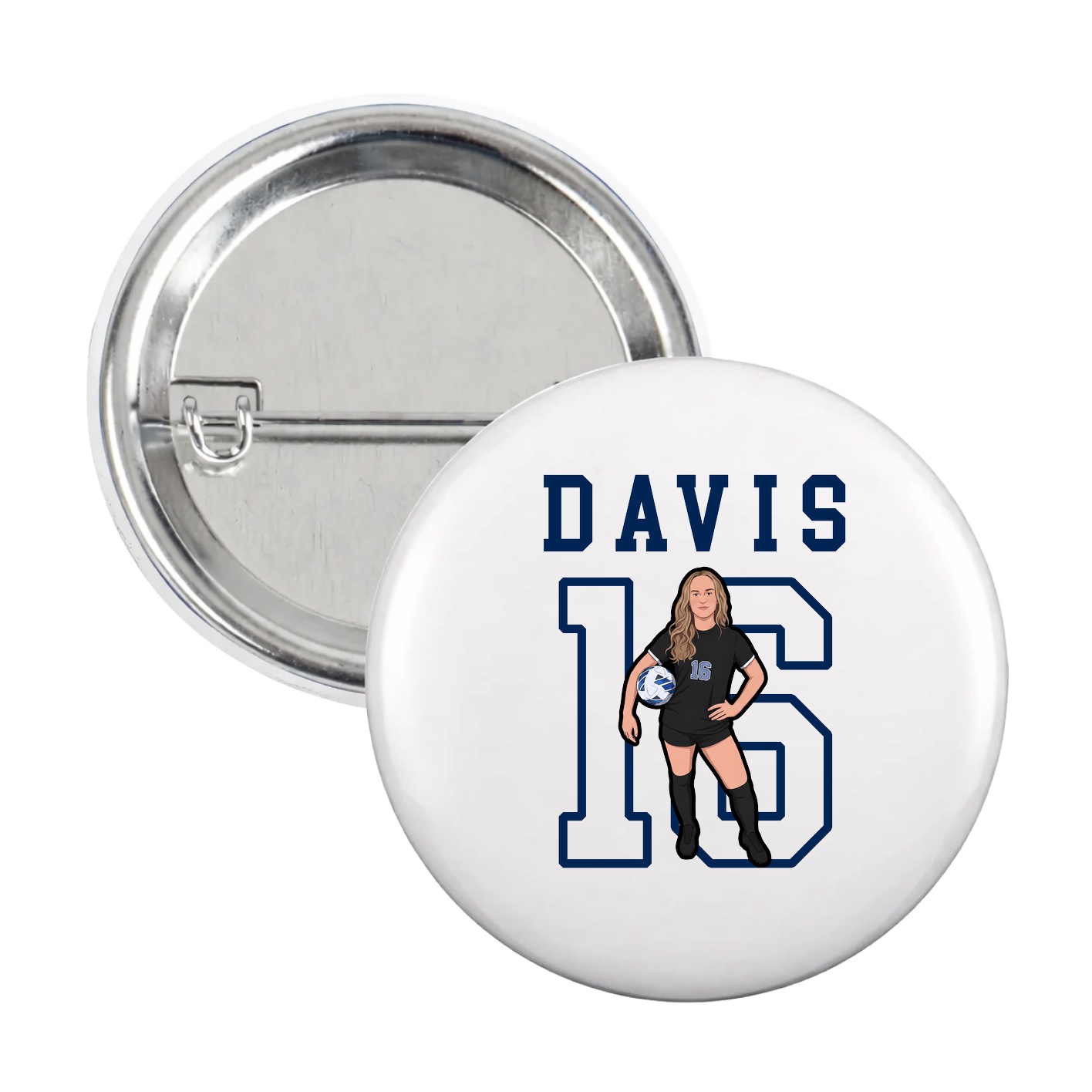 Game Day Button — Shirsey in White