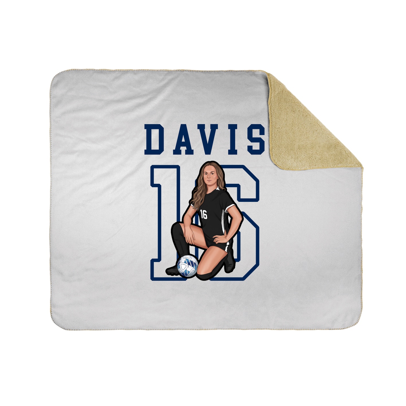 Throw Blanket — Shirsey in White