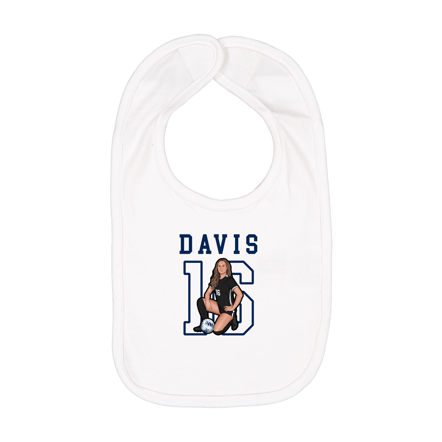 Infant Bib — Shirsey in White