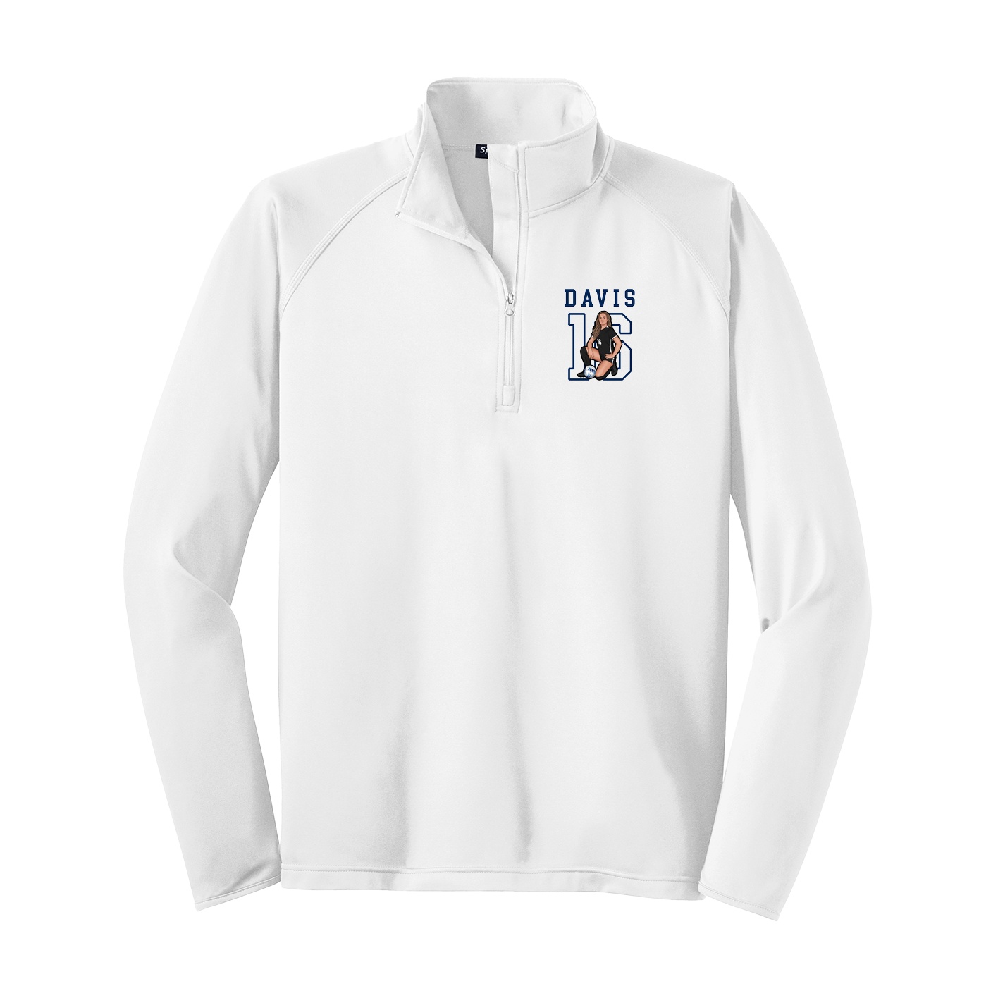 Q-Zip Pullover — Shirsey in White