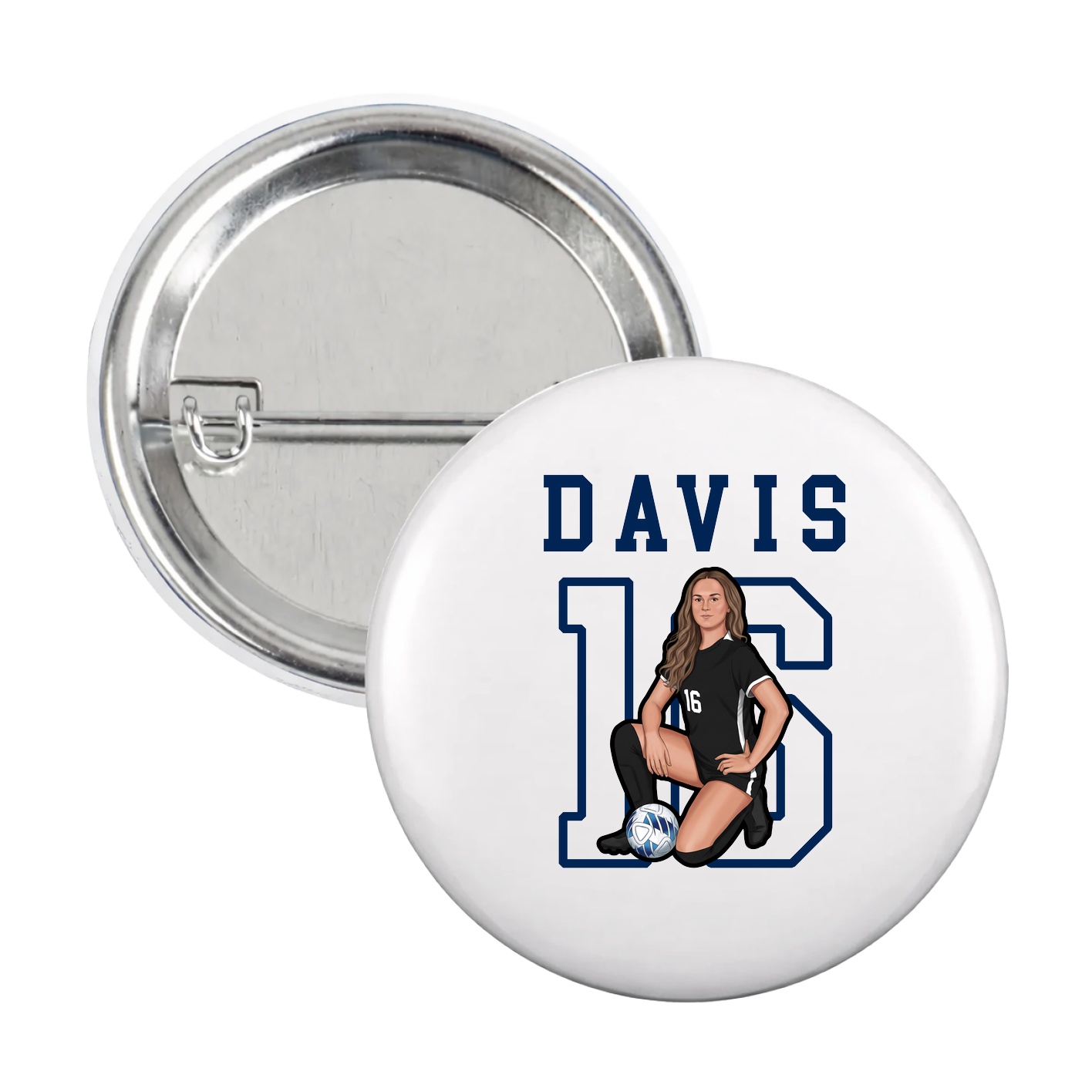 Game Day Button — Shirsey in White