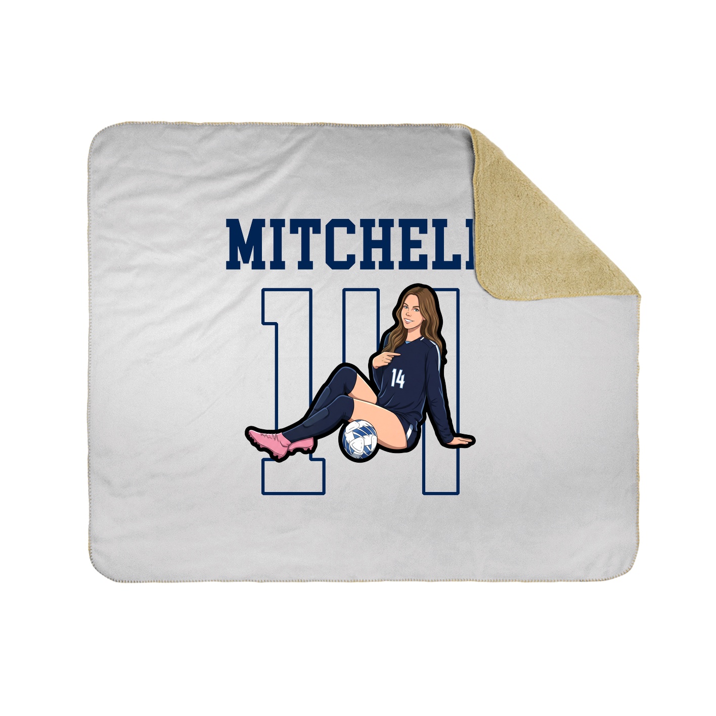 Throw Blanket — Shirsey in White
