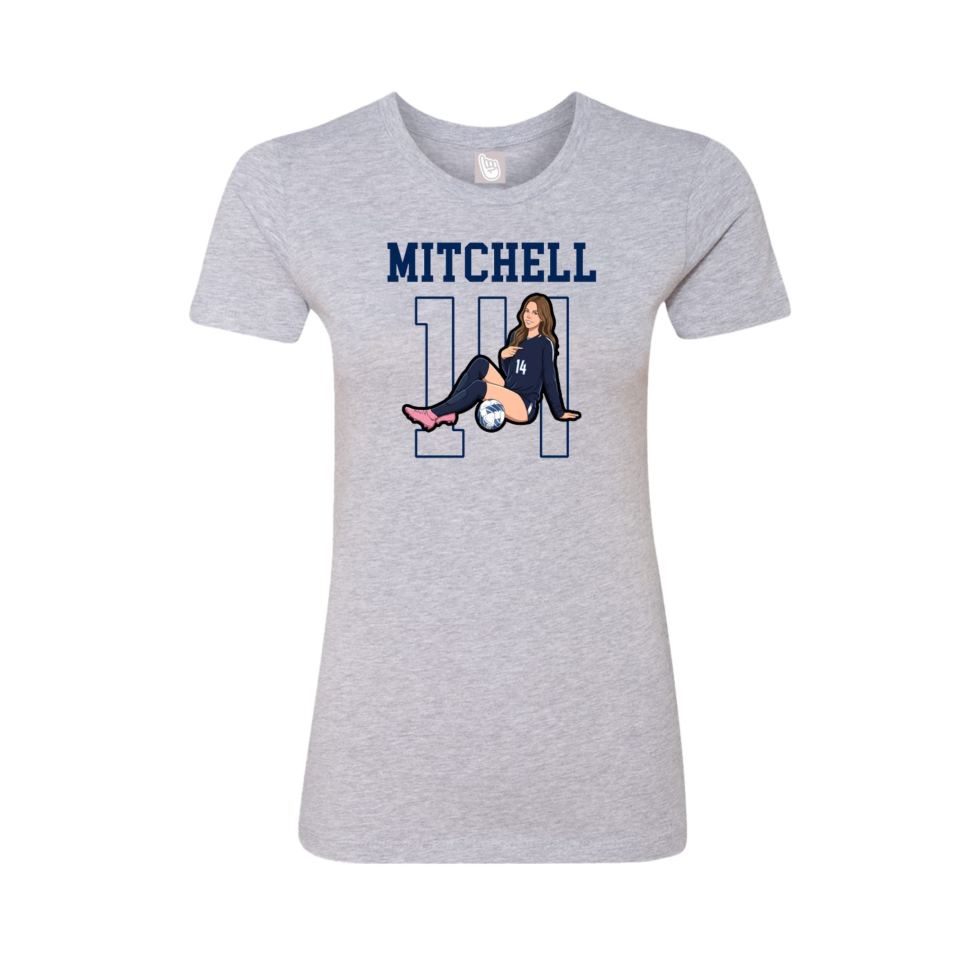 Fitted Women's Tee — Shirsey in Grey