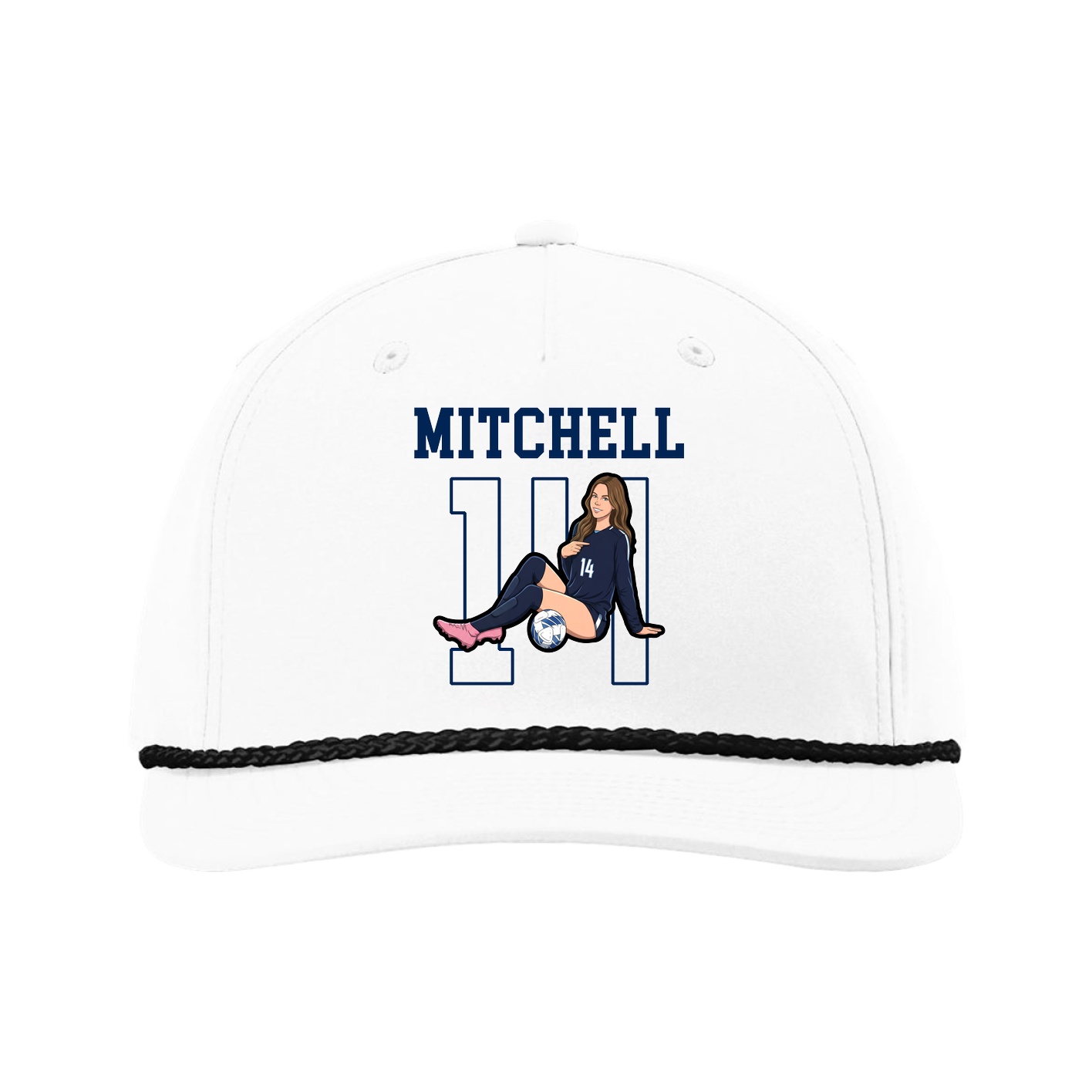 Five-Panel Classic Rope Cap — Shirsey in White