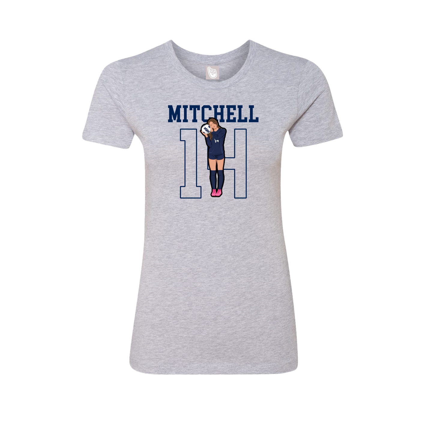 Fitted Women's Tee — Shirsey in Grey