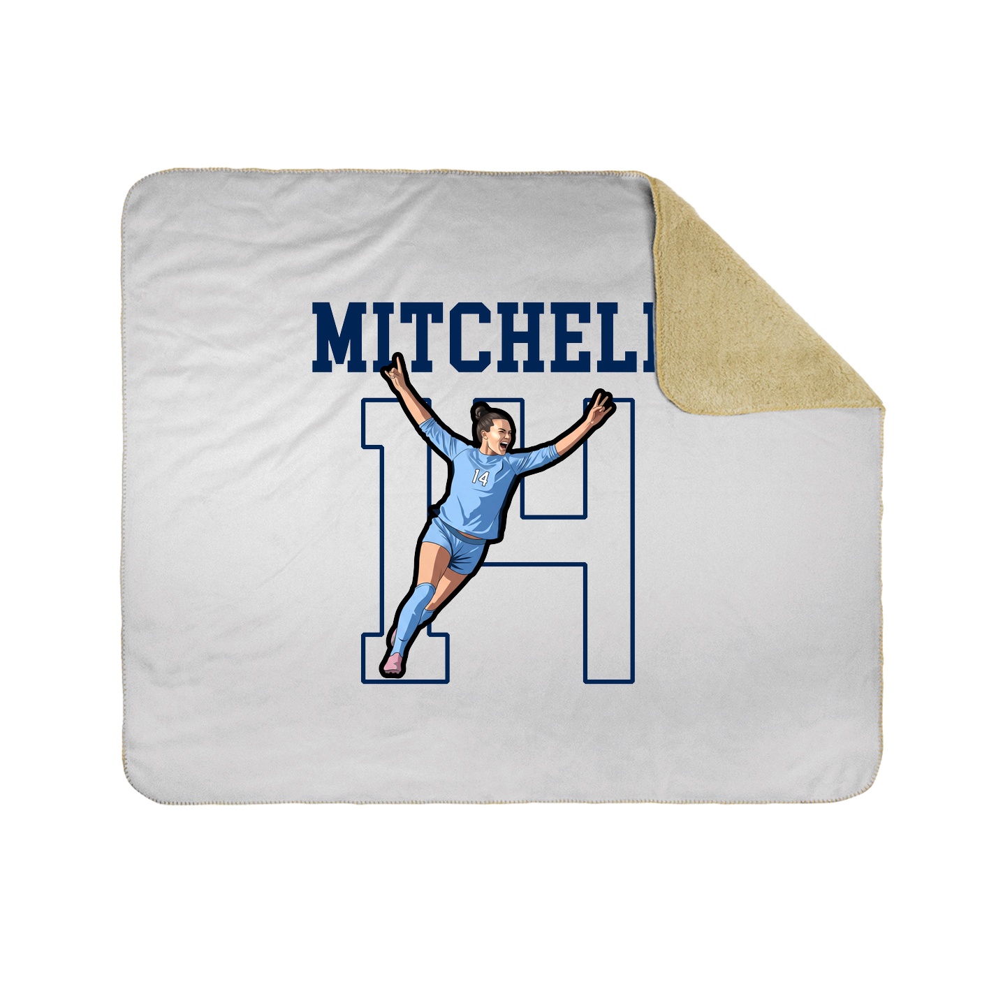 Throw Blanket — Shirsey in White