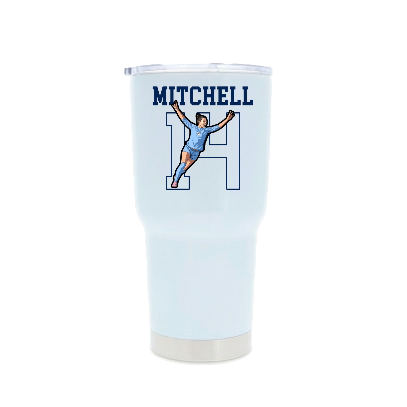 30oz Stainless Steel Tumbler — Shirsey in White