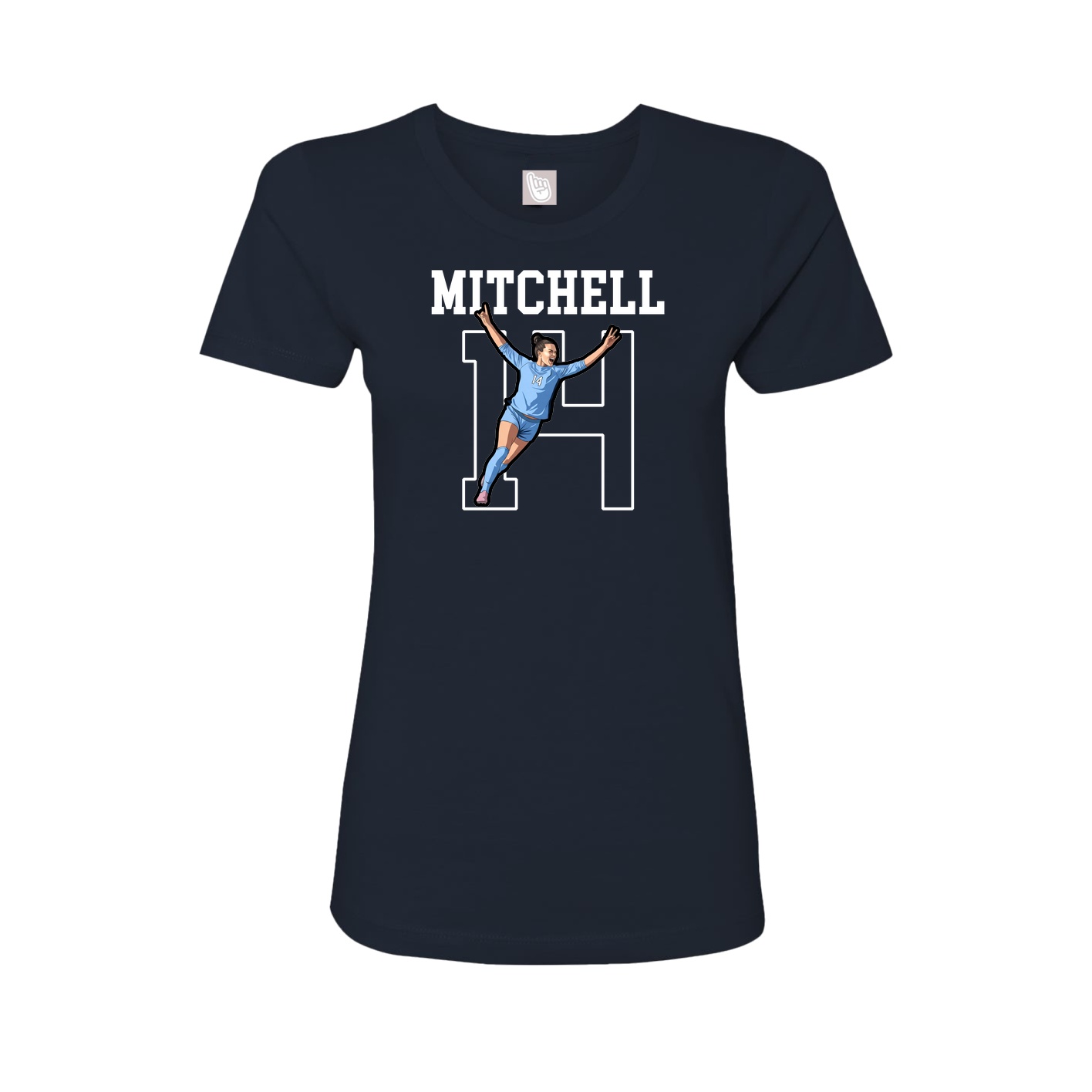 Fitted Women's Tee — Shirsey in Navy