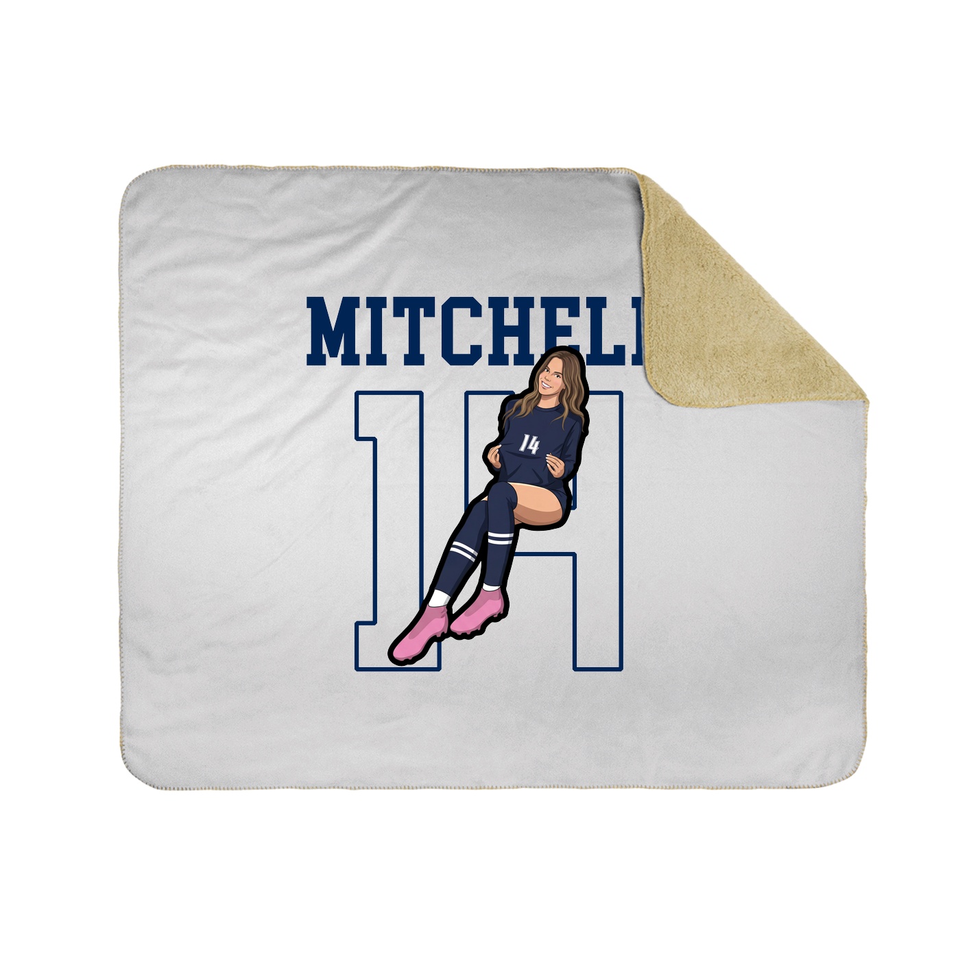Throw Blanket — Shirsey in White