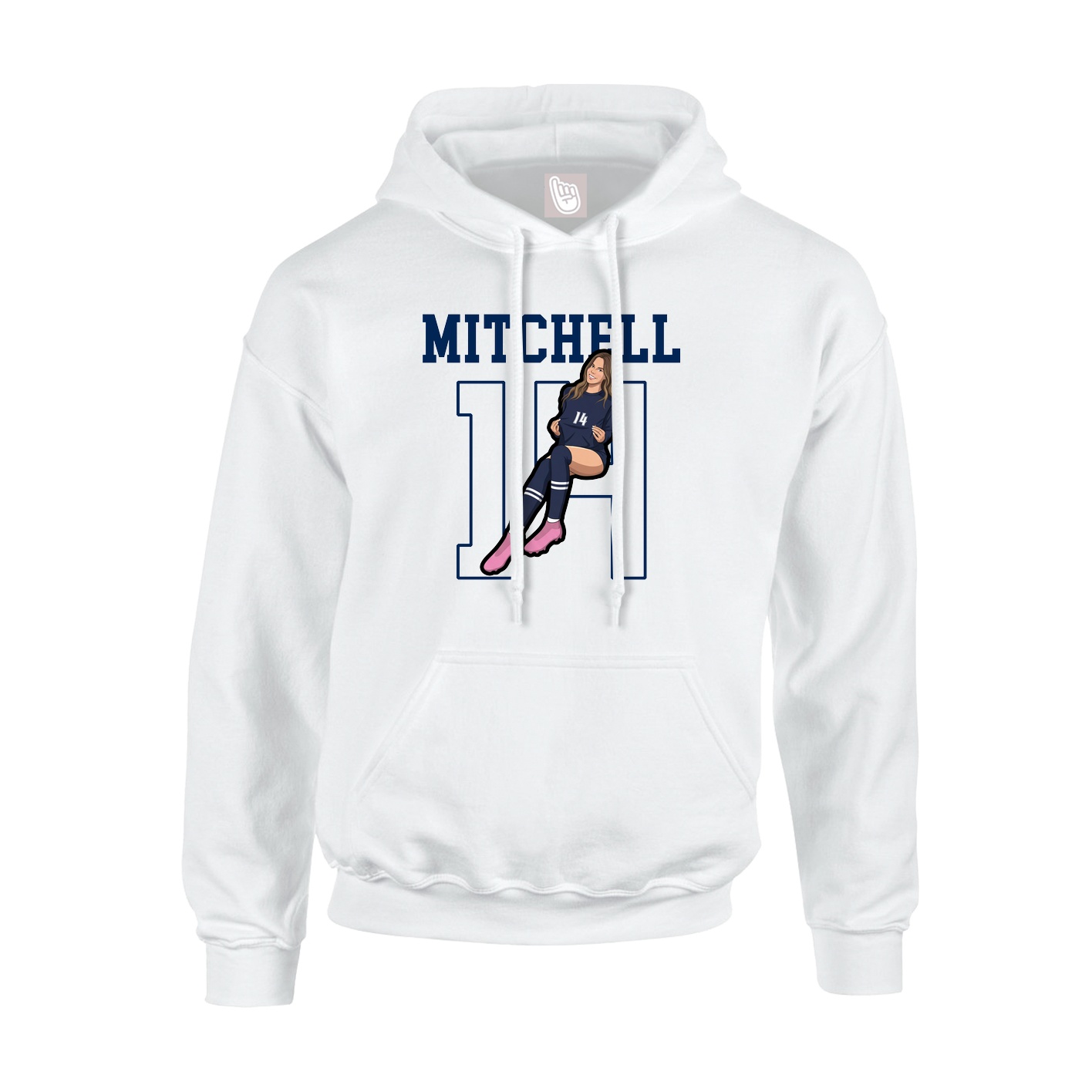 Hoodie — Shirsey in White