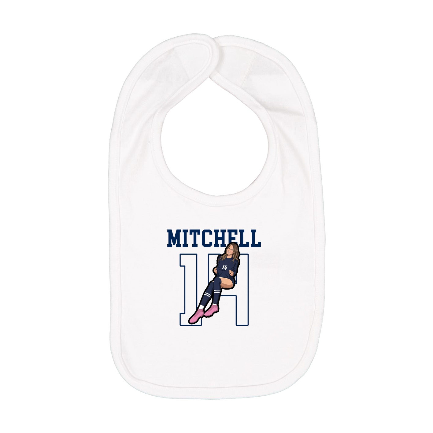 Infant Bib — Shirsey in White