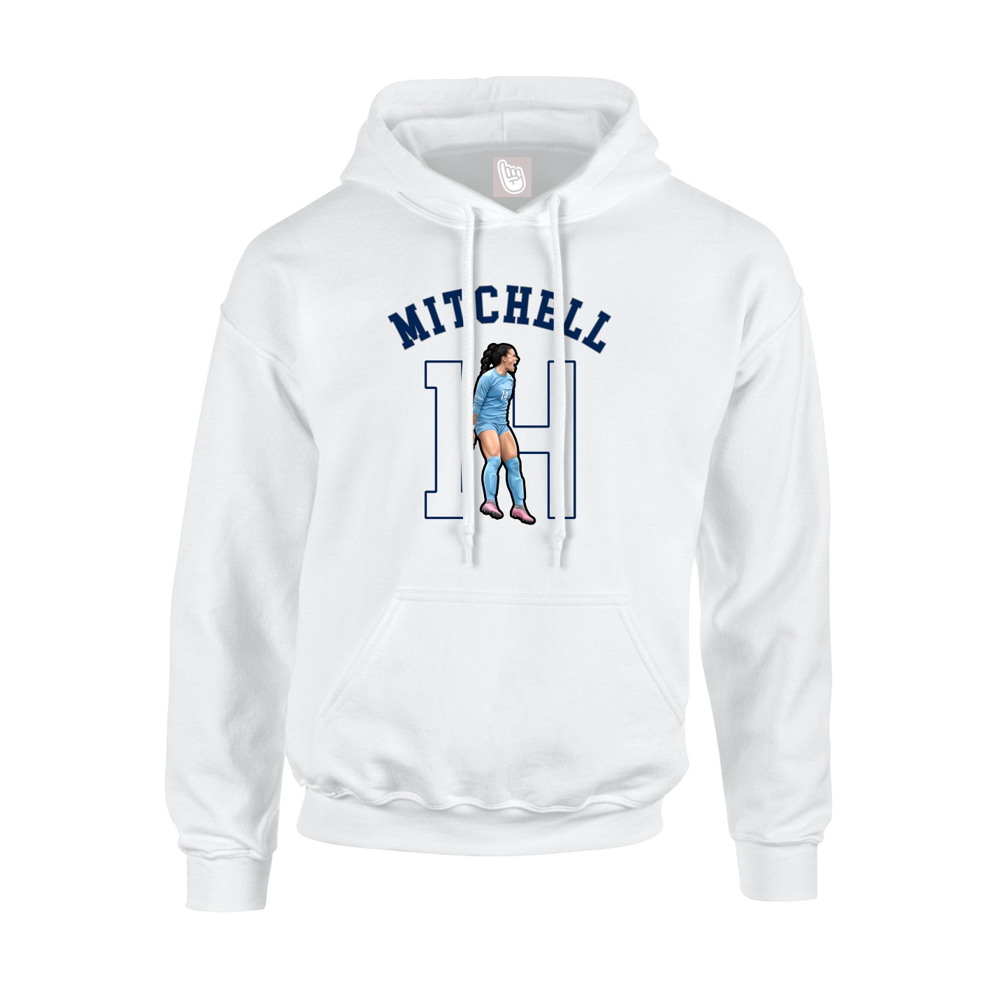 Youth Hoodie — Shirsey Arch in White