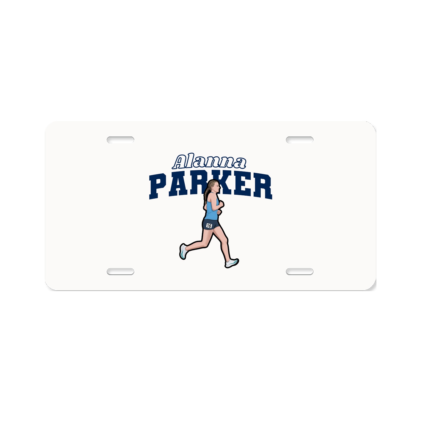 License Plate — Name Arch in Classic