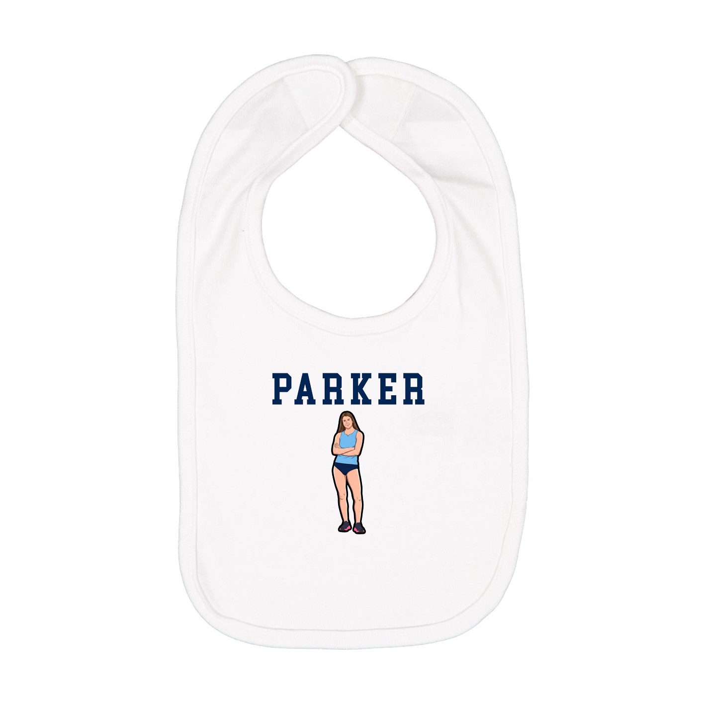 Infant Bib — Shirsey in White