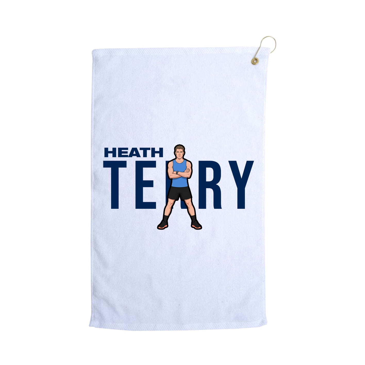 Golf Towel — Player Name in White