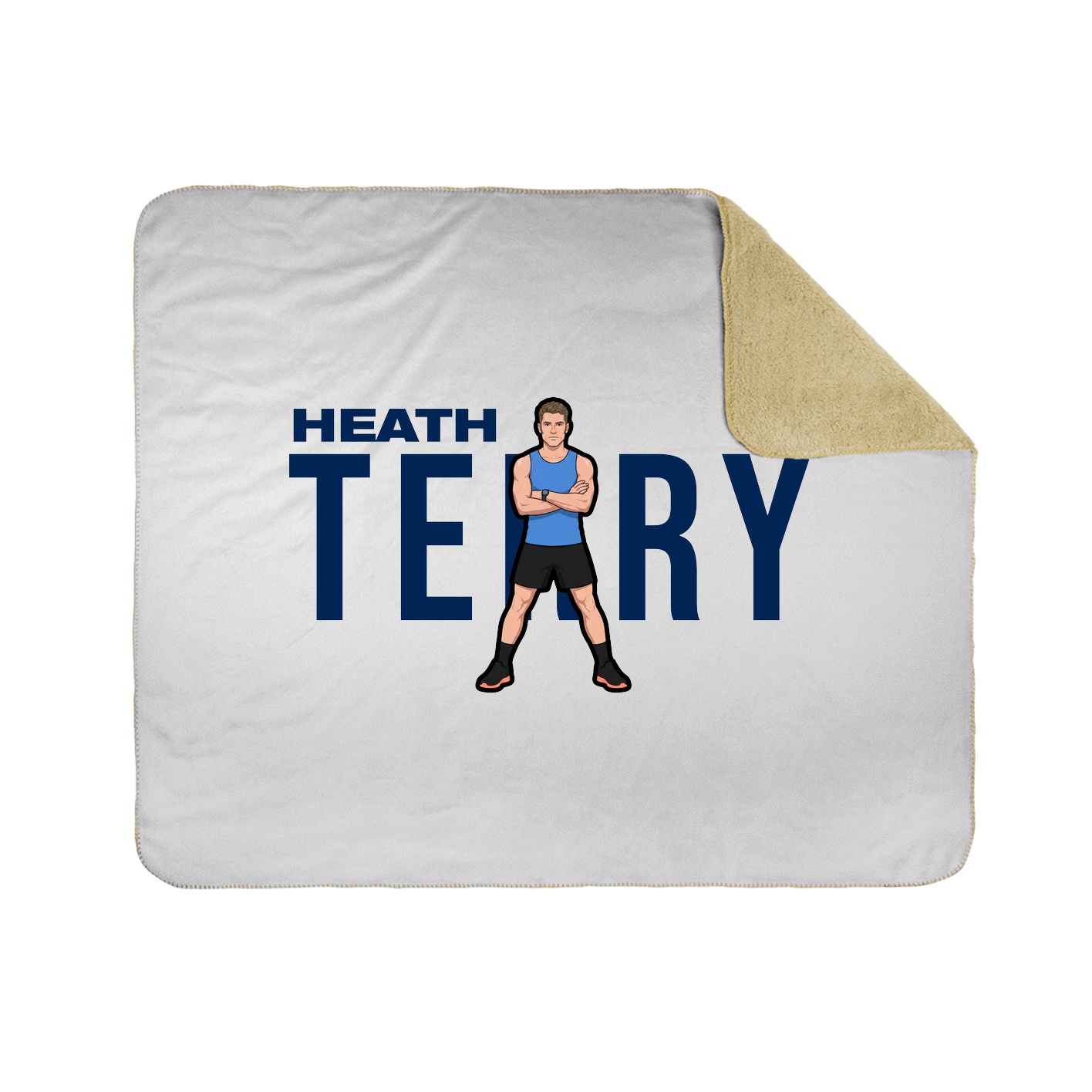 Throw Blanket — Player Name in White