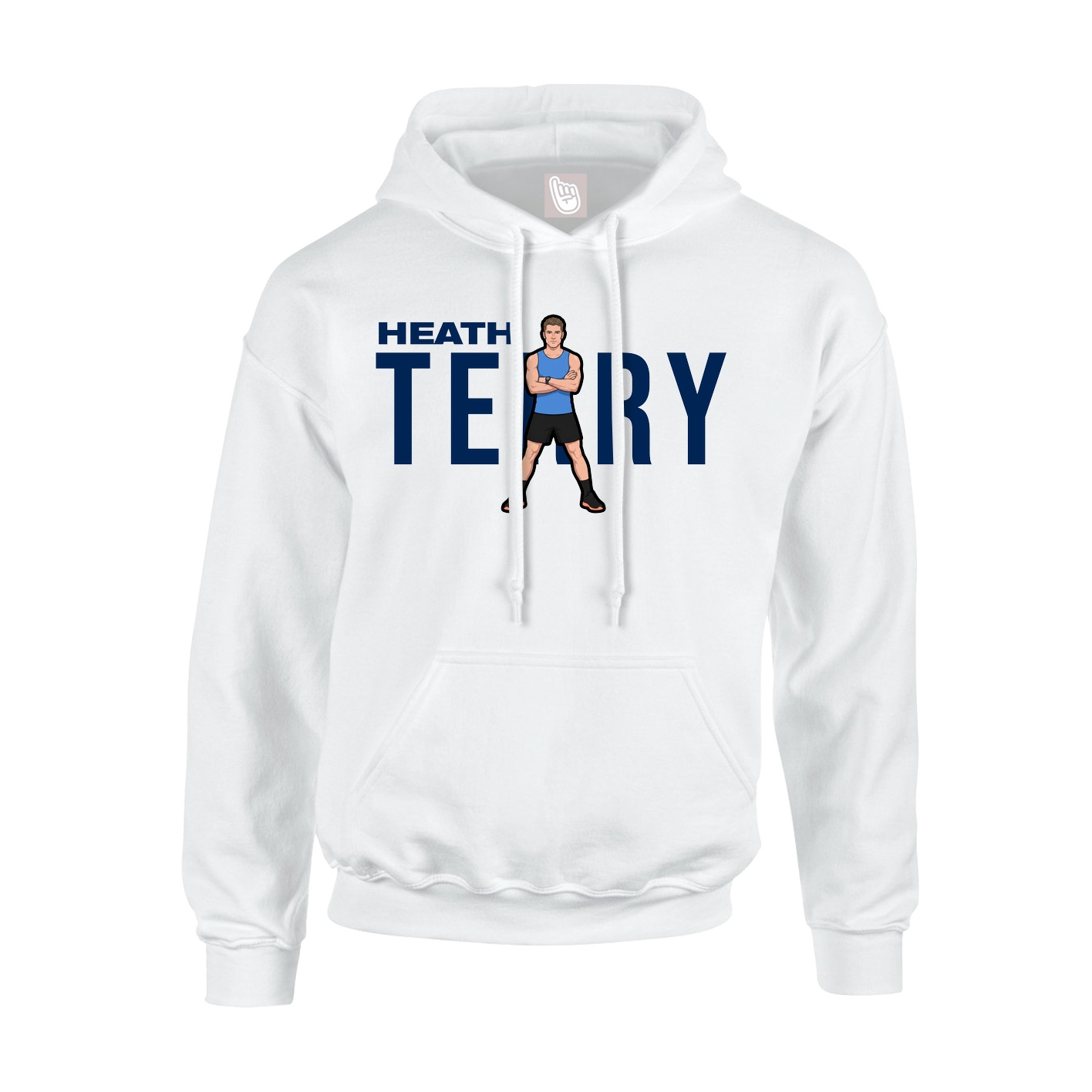 Youth Hoodie — Player Name in White