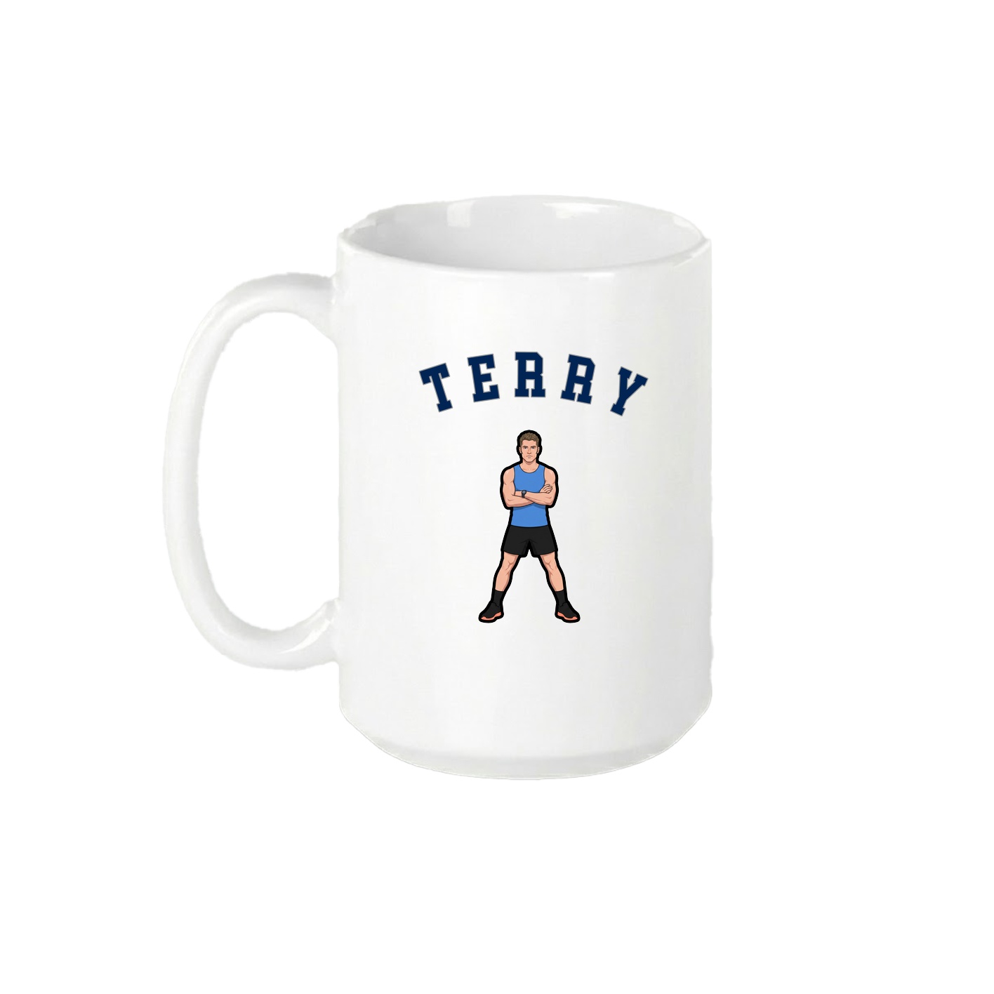 15oz Coffee Mug — Shirsey Arch in White