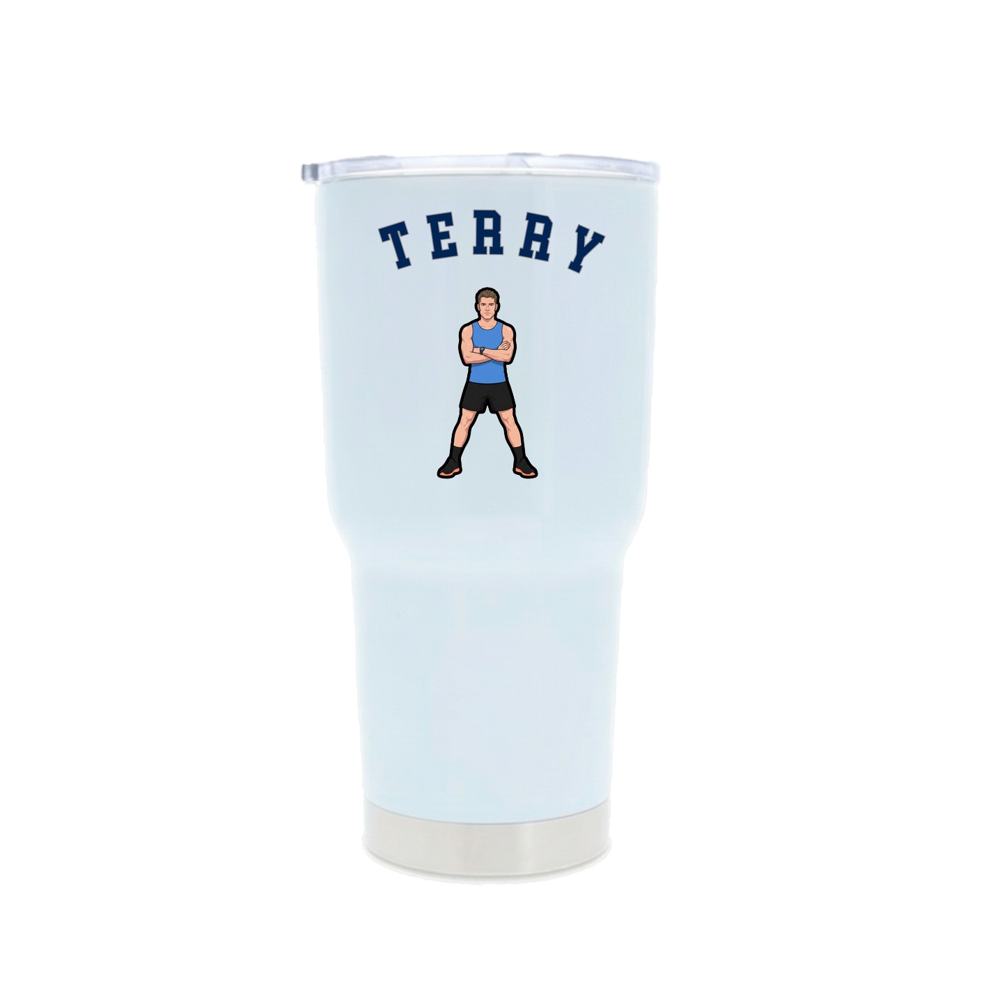 30oz Stainless Steel Tumbler — Shirsey Arch in White