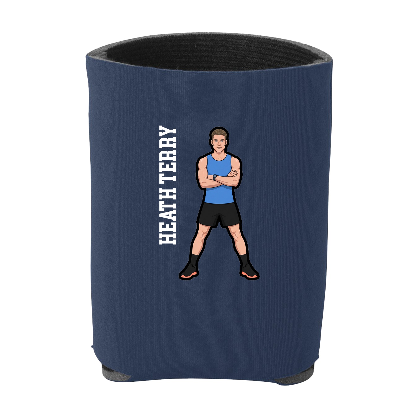 Can Holder — Name Vertical in Navy