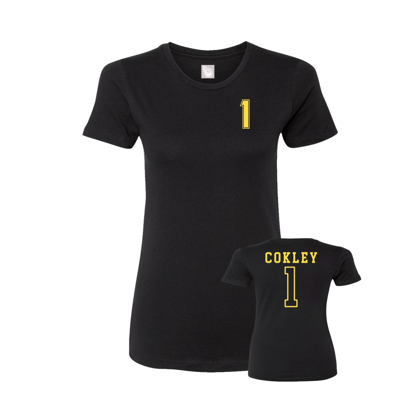 Womens Tee — Chest Back in Black