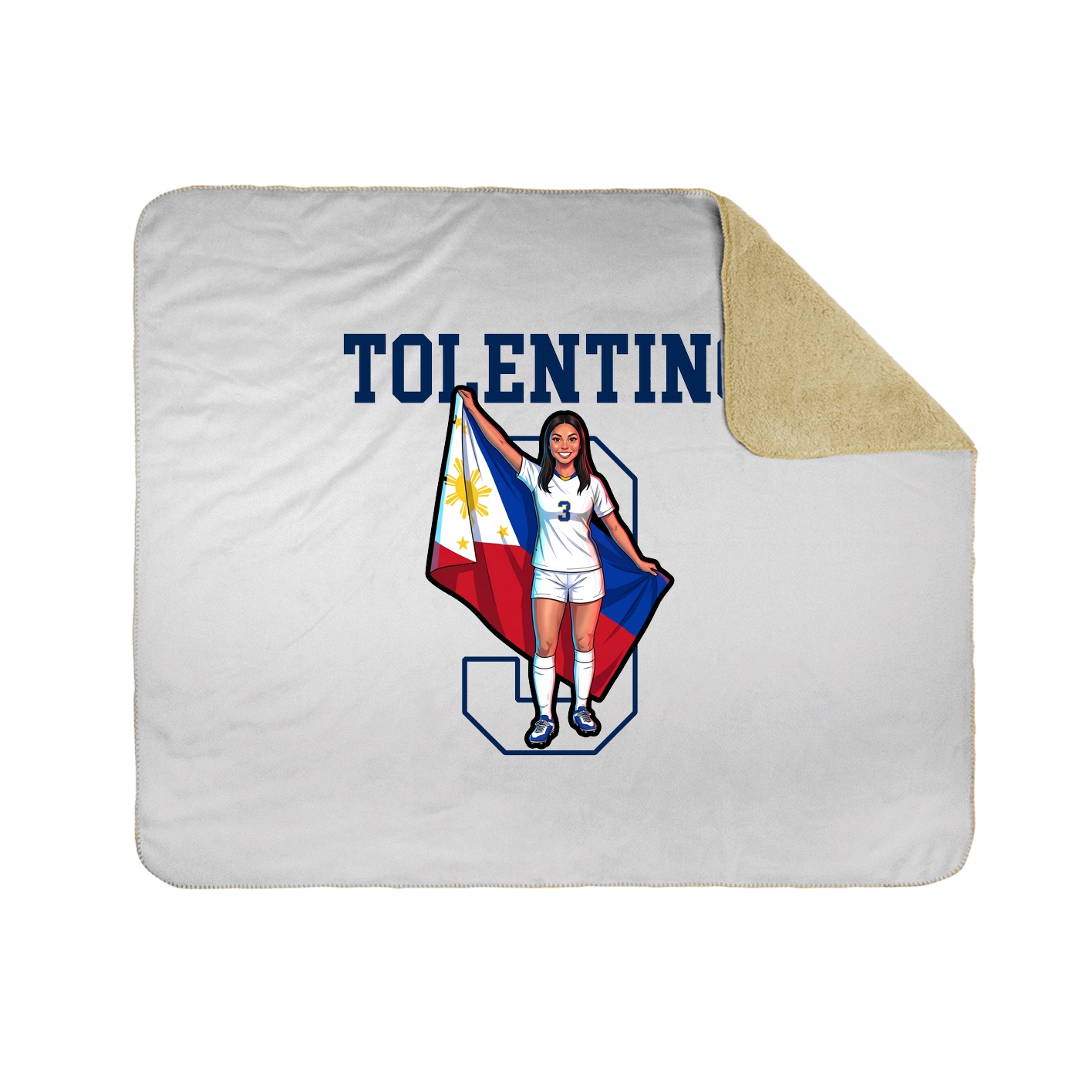Throw Blanket — Shirsey in White