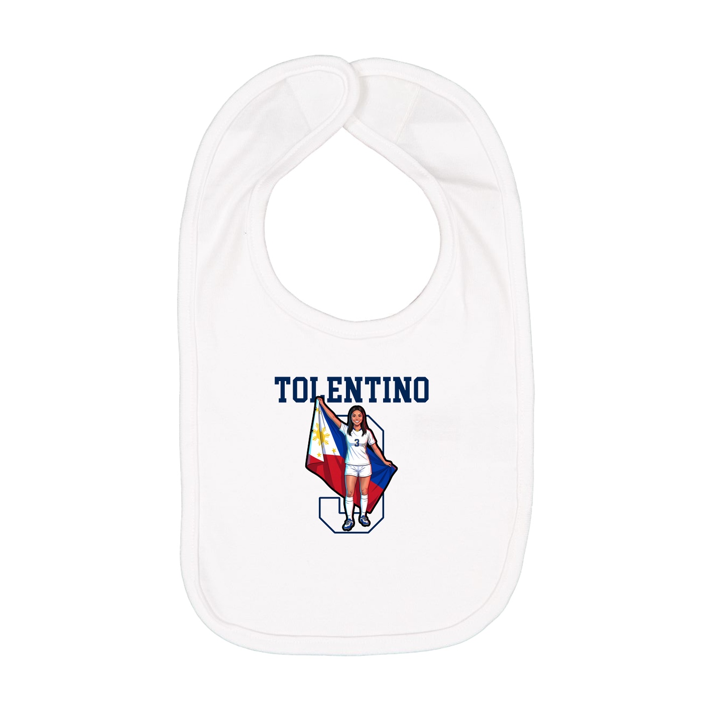 Infant Bib — Shirsey in White