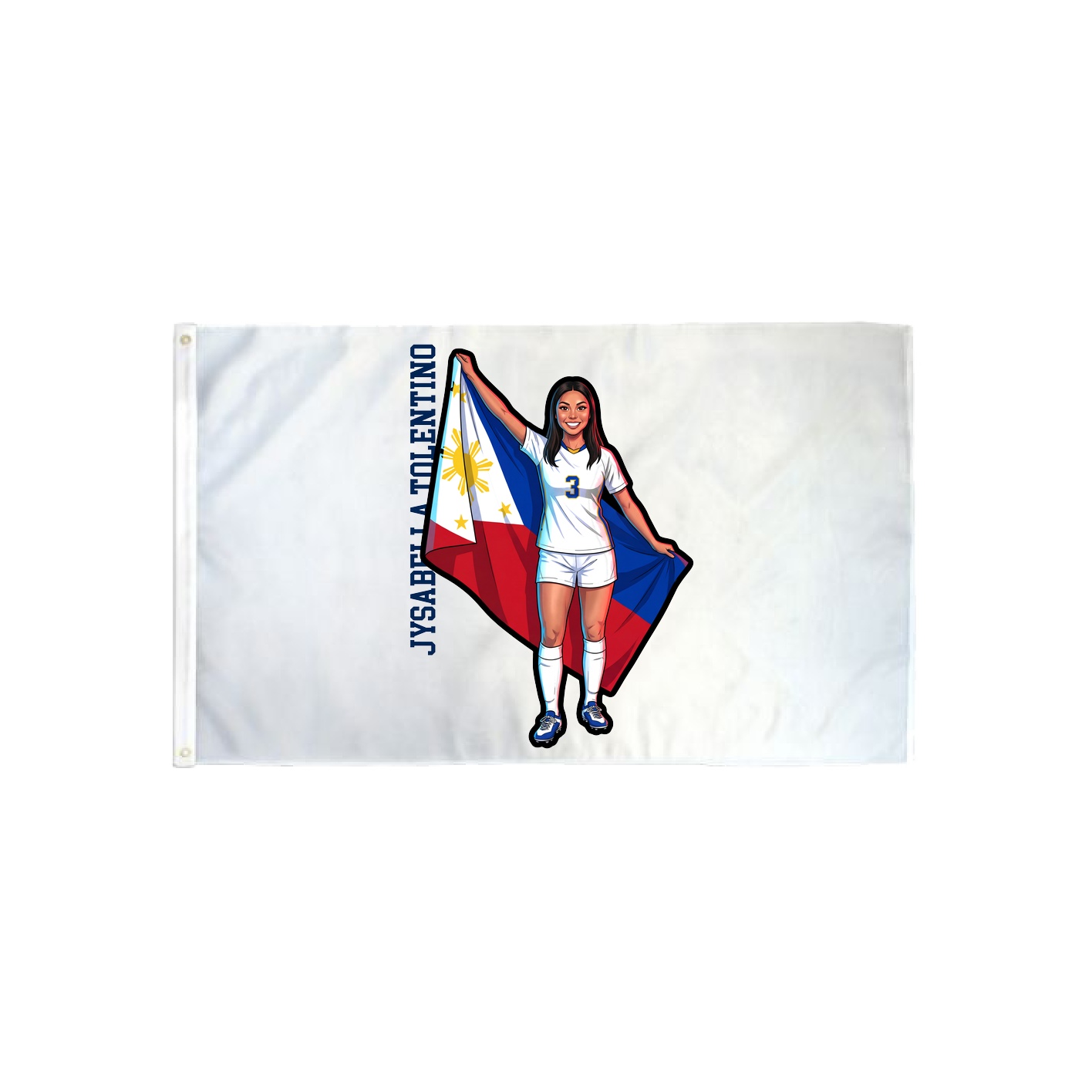 3x5 Flag — Name Vertical in Classic