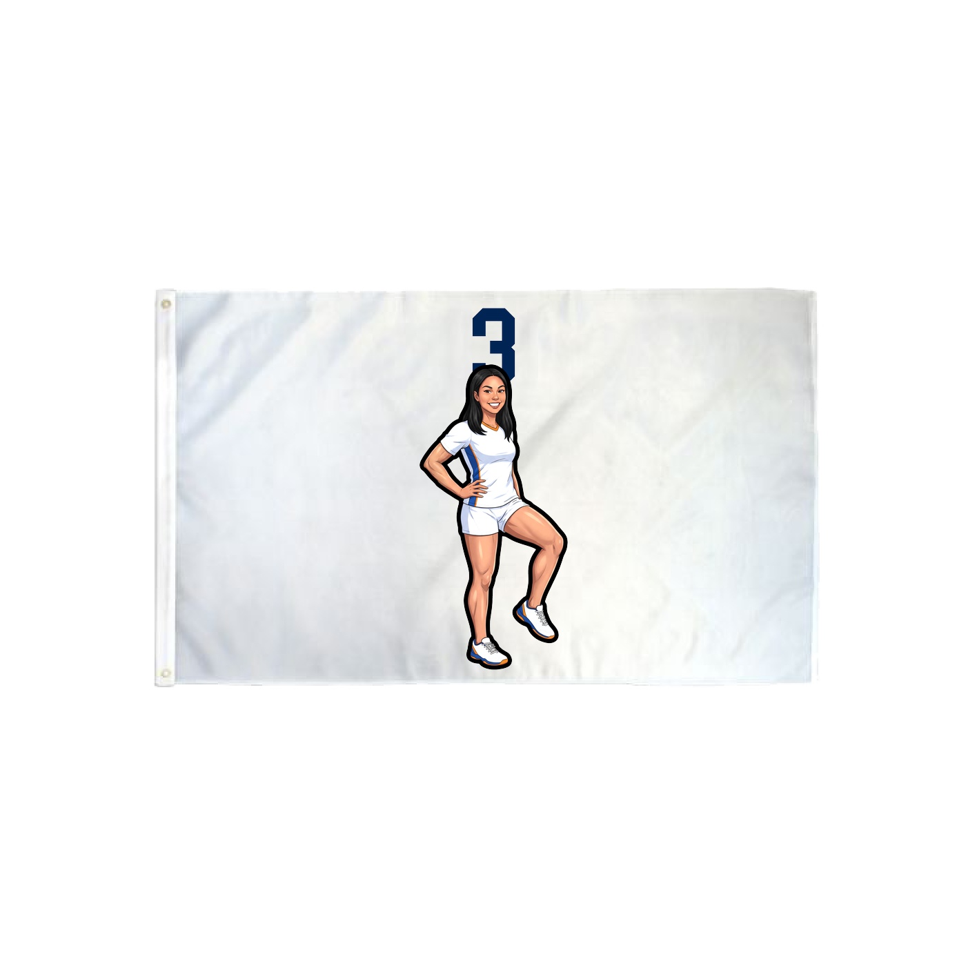 3x5 Flag — Number Top in Classic
