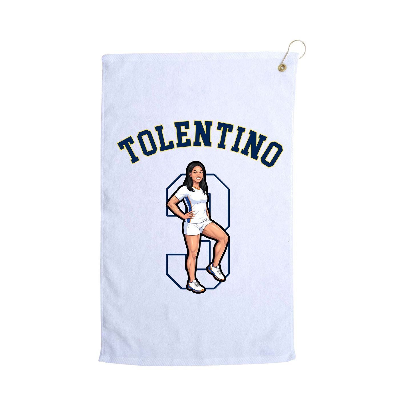 Golf Towel — Shirsey Arch in White