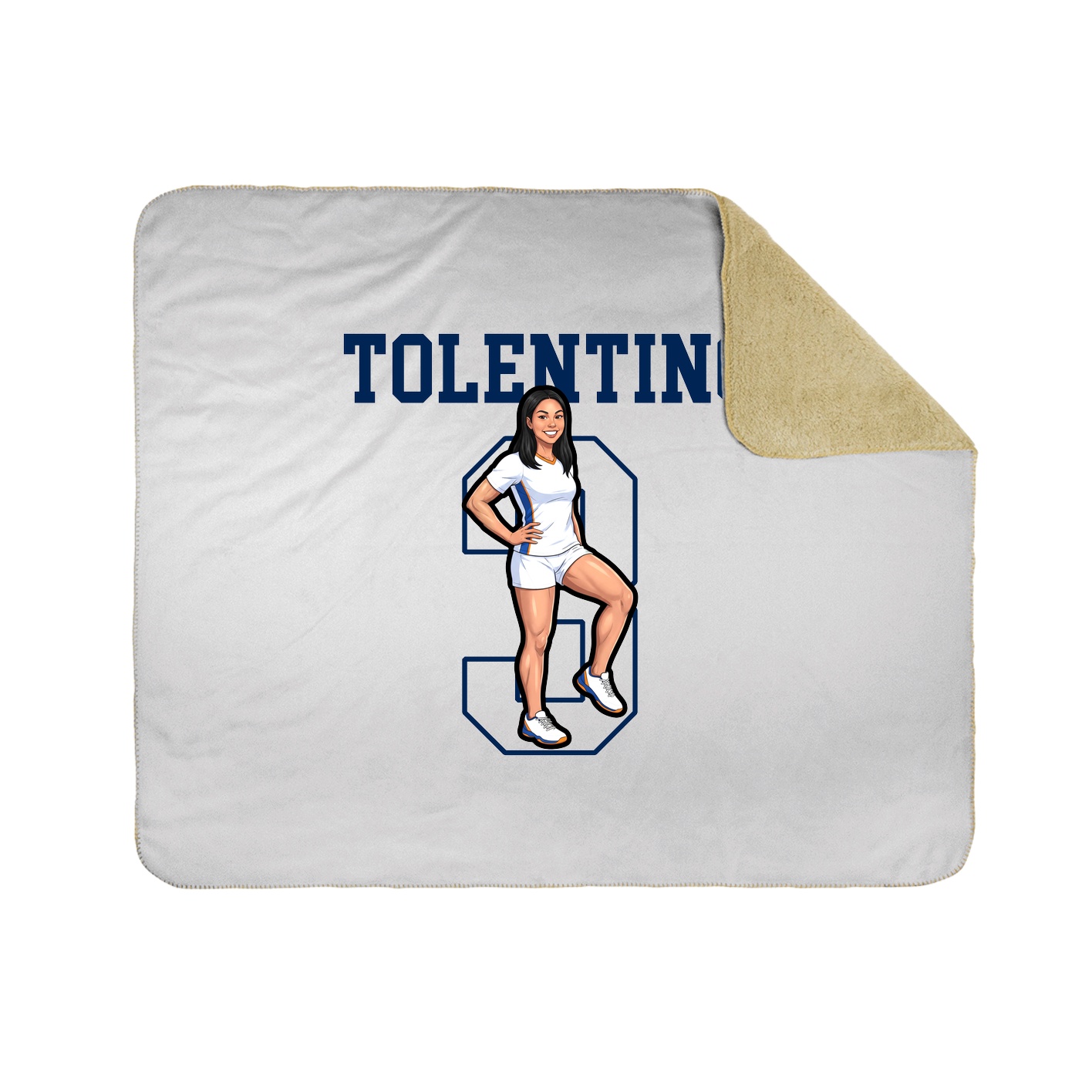Throw Blanket — Shirsey in White