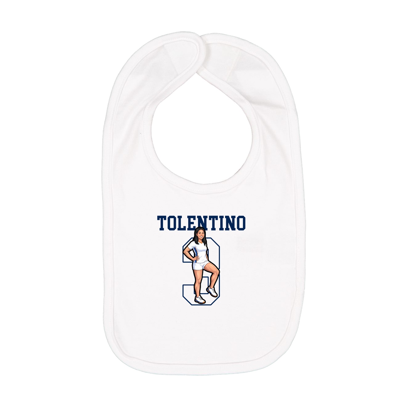 Infant Bib — Shirsey in White